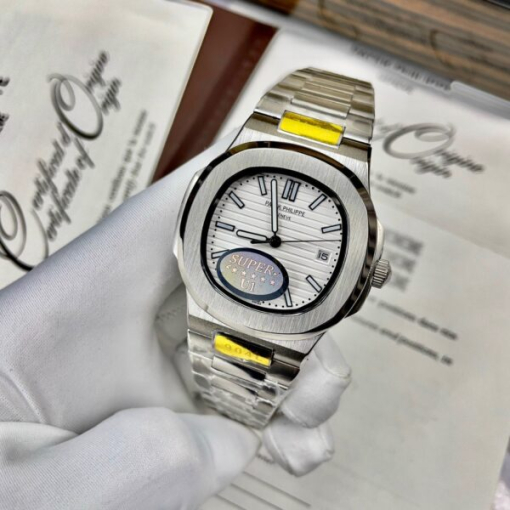 Custom Patek Philippe Nautilus 5711 White Dial - Asian Patek 7 - Image 3