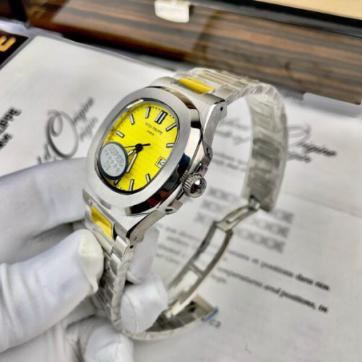 Custom Patek Philippe Nautilus 5711 Yellow Dial - Asian Patek 4 - Image 3