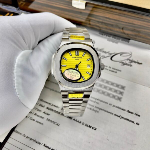 Custom Patek Philippe Nautilus 5711 Yellow Dial - Asian Patek 4