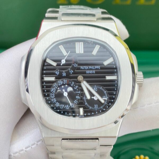 Custom Patek Philippe Nautilus 5712 Black Dial - Asian Patek 91