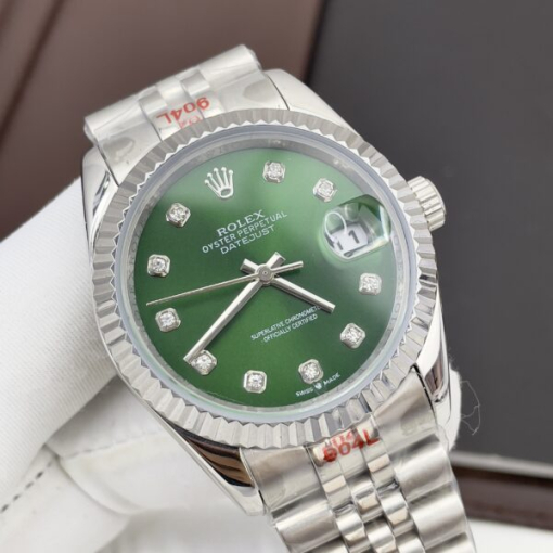 Custom Rolex DateJust Green Dial - Asian Rolex 75 - Image 2