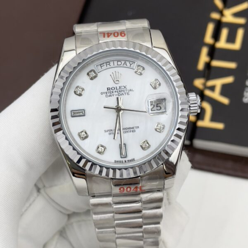 Custom Rolex Day-Date White Dial - Asian Rolex 120