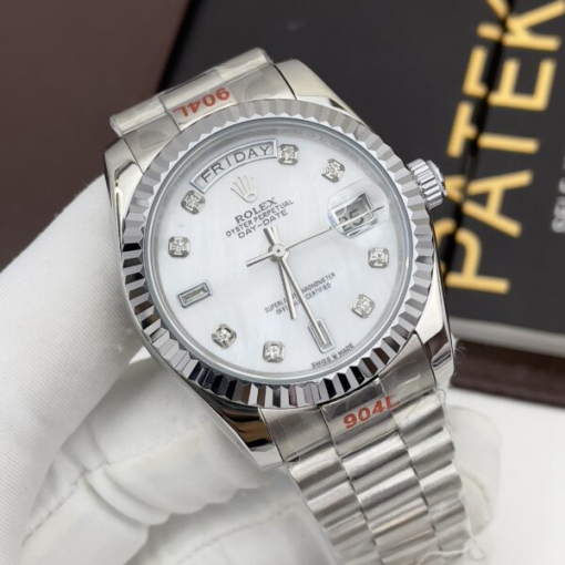 Custom Rolex Day-Date White Dial - Asian Rolex 120 - Image 3