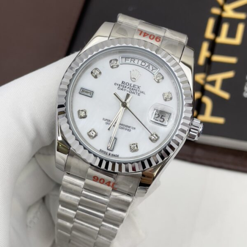 Custom Rolex Day-Date White Dial - Asian Rolex 120 - Image 2