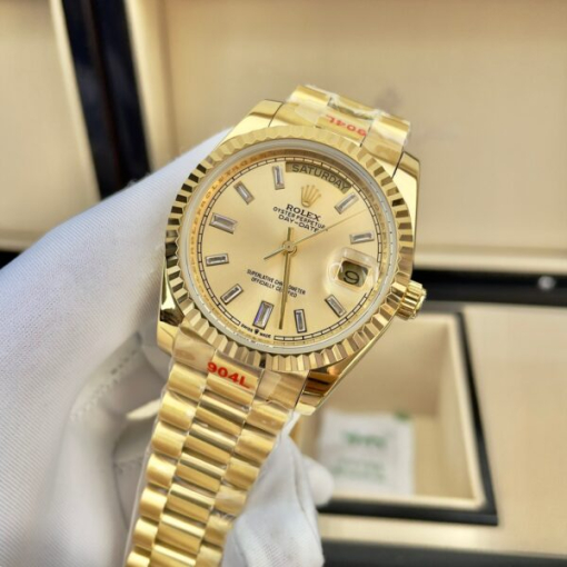 Custom Rolex Day-Date Yellow Gold Champagne Dial - Asian Rolex 125