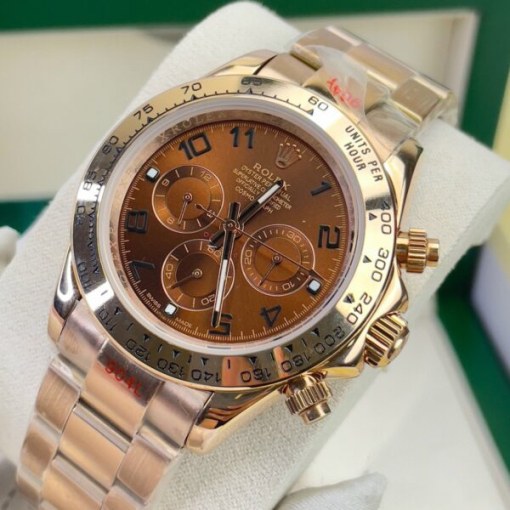 Custom Rolex Daytona Cosmograph Rose Gold Chocolate Dial - Asian Rolex 31