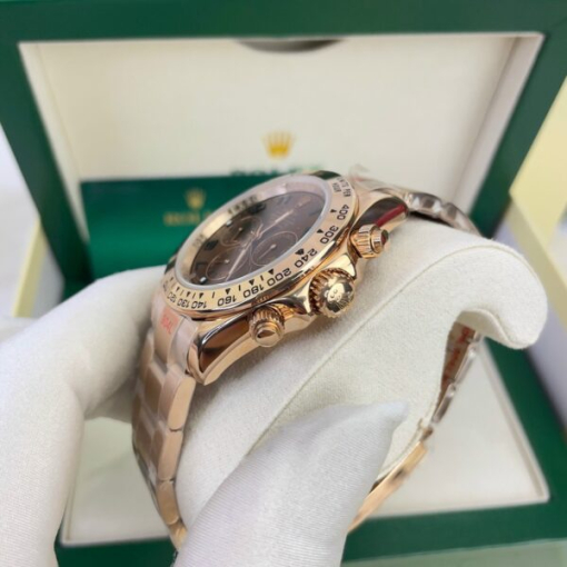 Custom Rolex Daytona Cosmograph Rose Gold Chocolate Dial - Asian Rolex 31 - Image 4