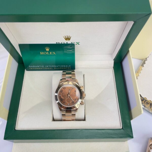 Custom Rolex Daytona Cosmograph Rose Gold Chocolate Dial - Asian Rolex 31 - Image 6