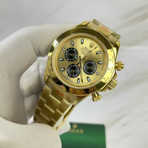 Custom Rolex Daytona Cosmograph Yellow Gold Dial - Asian Rolex 38 - Image 3