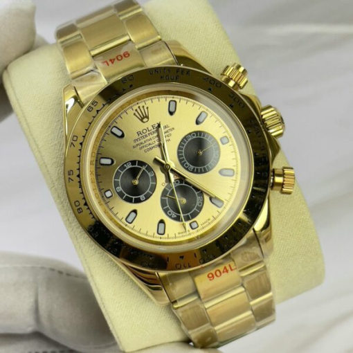 Custom Rolex Daytona Cosmograph Yellow Gold Dial - Asian Rolex 38