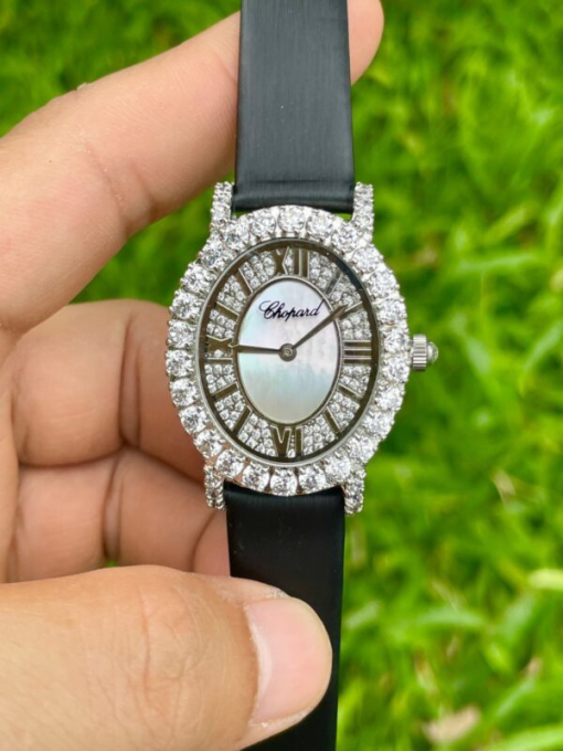 Custom Lady Chopard L’Heure Du Diamant Oval - Asian Lady Watch 13 - Image 2