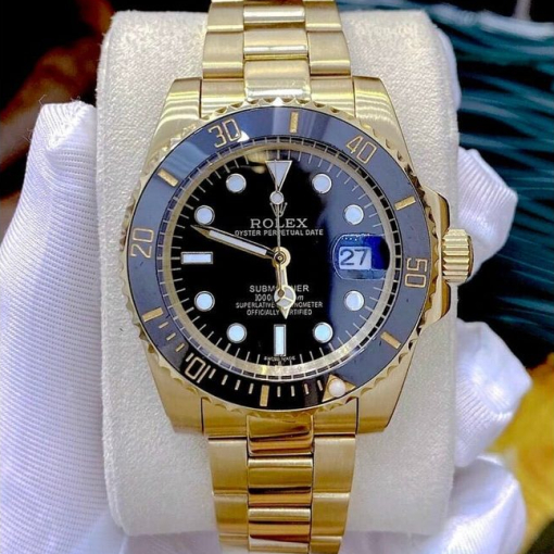 Custom Rolex Submariner Black Gold Dial - Asian Rolex 2