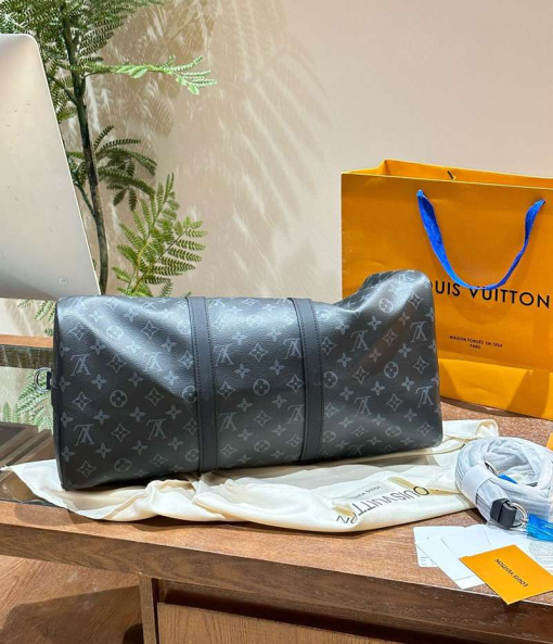 Custom Louis Vuitton Keepall Bandoulière Damier Graphite - Image 3