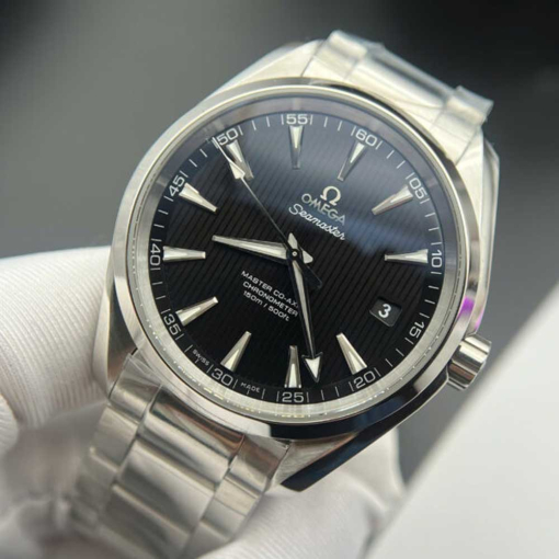 Custom Omega Seamaster Aqua Terra 150M Co-Axial Black Dial - Swiss Omega 43 - Image 3