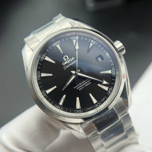 Custom Omega Seamaster Aqua Terra 150M Co-Axial Black Dial - Swiss Omega 43