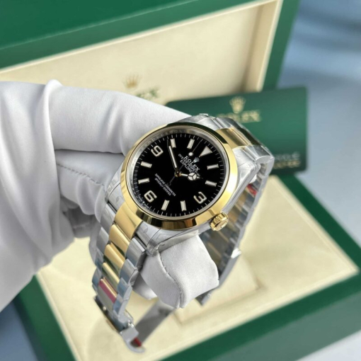 Custom Rolex Explorer 214270-0003 Demi Black Dial - Swiss 196 - Image 2