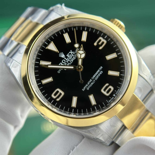 Custom Rolex Explorer 214270-0003 Demi Black Dial - Swiss 196 - Image 4