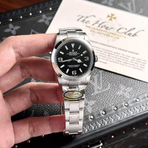 Custom Rolex Explorer II 124270 Black Dial - Swiss 194