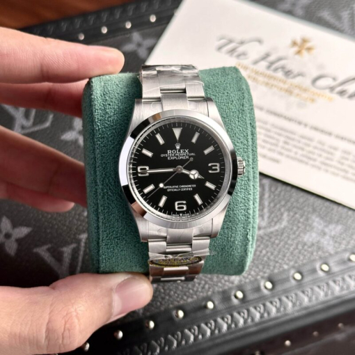 Custom Rolex Explorer II 124270 Black Dial - Swiss 194 - Image 3