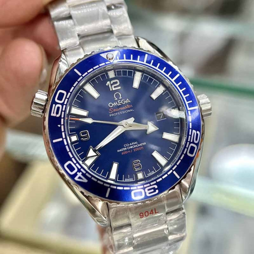 Custom Omega Seamaster Planet Ocean 007 Blue Dial - Asia Omega 13