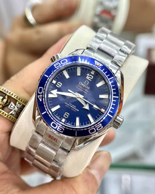 Custom Omega Seamaster Planet Ocean 007 Blue Dial - Asia Omega 13 - Image 2