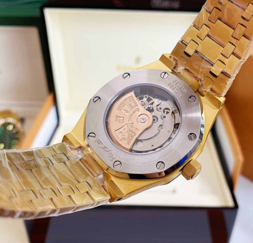 Custom Audemars Piguet Royal Oak Yellow Gold Dial - Asian AP 9 - Image 5