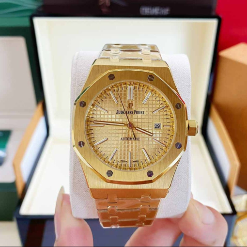 Custom Audemars Piguet Royal Oak Yellow Gold Dial - Asian AP 9