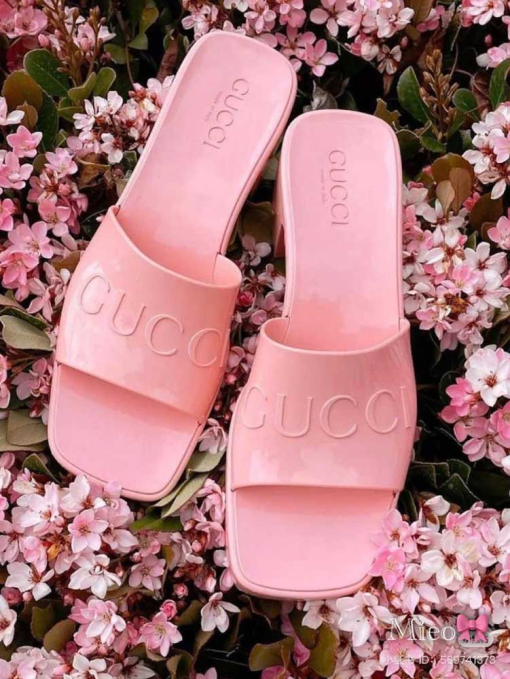 Custom Gucci Jelly Sandals - Image 9