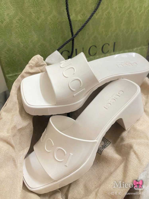 Custom Gucci Jelly Sandals - Image 5