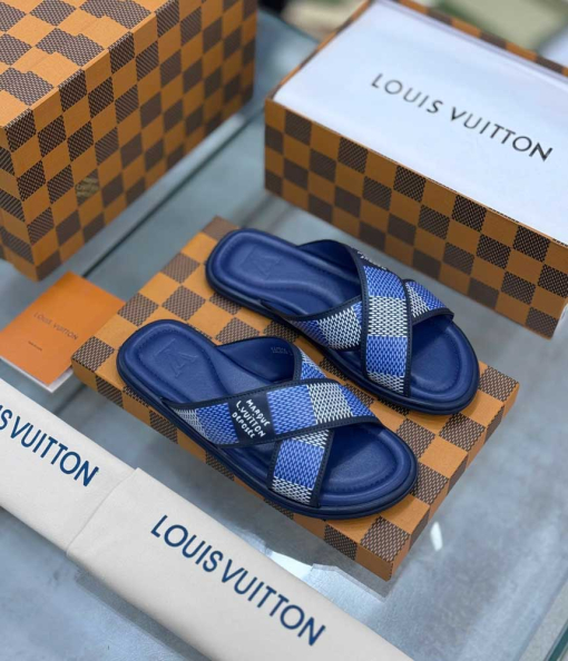 Custom Unisex Louis Vuitton Men/Women Slides - Image 5