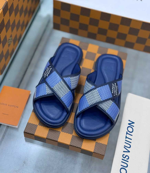 Custom Unisex Louis Vuitton Men/Women Slides - Image 4