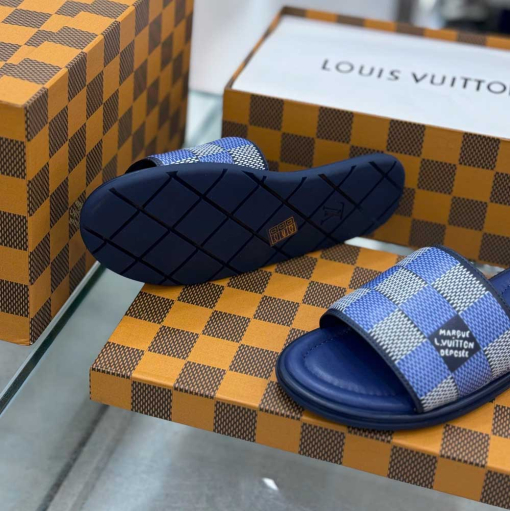 Custom Unisex Louis Vuitton Men/Women Slides - Image 7