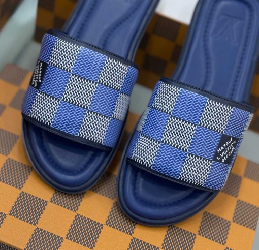 Custom Unisex Louis Vuitton Men/Women Slides - Image 2