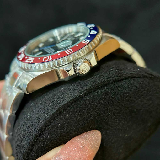 Custom Rolex GMT-Master II Pepsi Black Dial - Asian 148 - Image 6