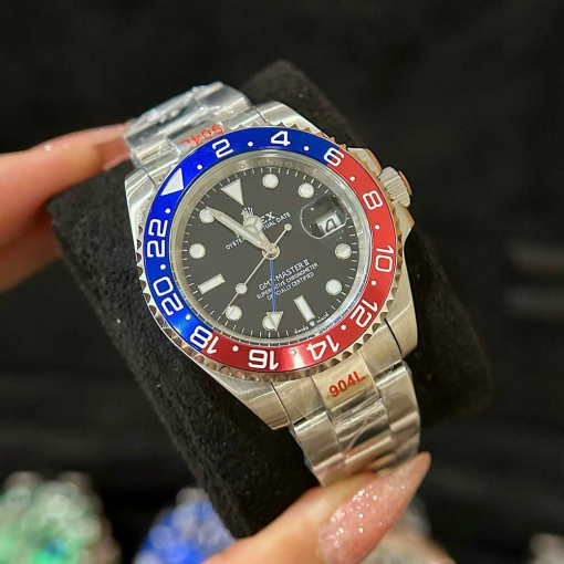 Custom Rolex GMT-Master II Pepsi Black Dial - Asian 148 - Image 3