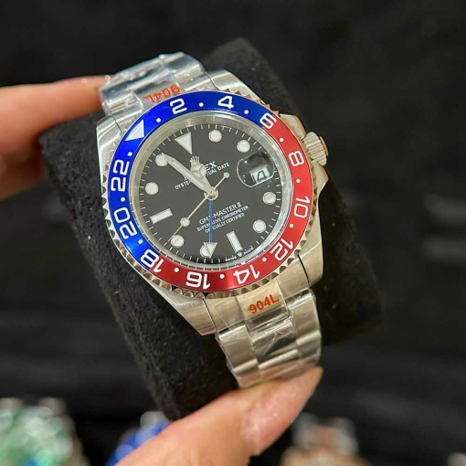 Custom Rolex GMT-Master II Pepsi Black Dial - Asian 148 - Image 4