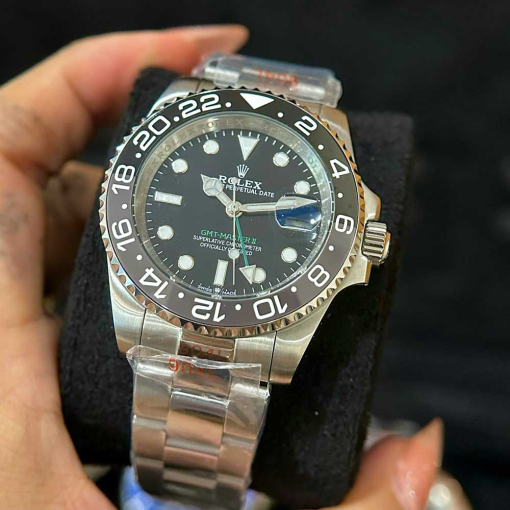 Custom Rolex GMT-Master II Bruce Wayne Black Dial - Asian 147 - Image 3