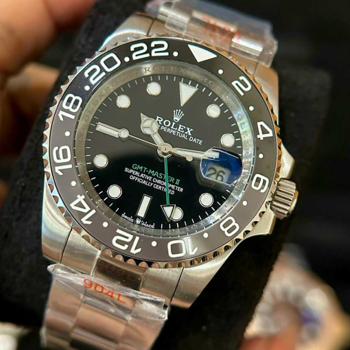 Custom Rolex GMT-Master II Bruce Wayne Black Dial - Asian 147 - Image 4