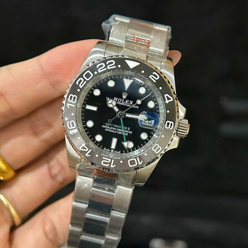 Custom Rolex GMT-Master II Bruce Wayne Black Dial - Asian 147