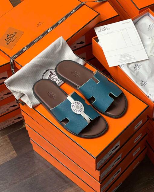 Custom Unisex Hermes Izmir Men/Women Slides - Image 2