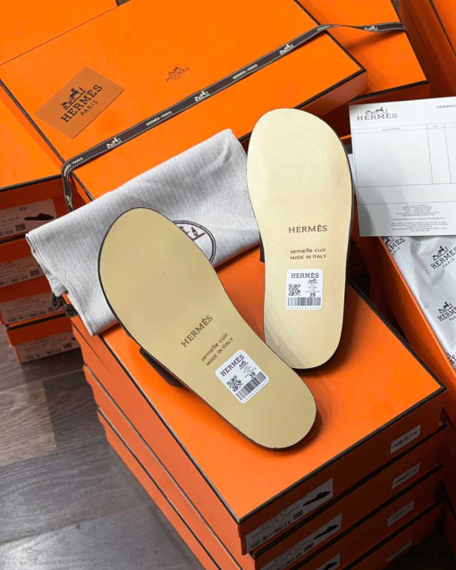 Custom Unisex Hermes Izmir Men/Women Slides - Image 9