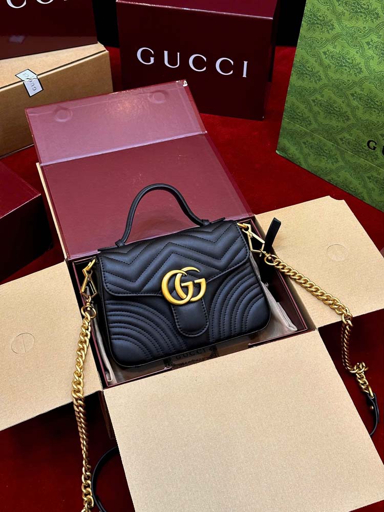 Custom Gucci Marmont Top Handle Bag