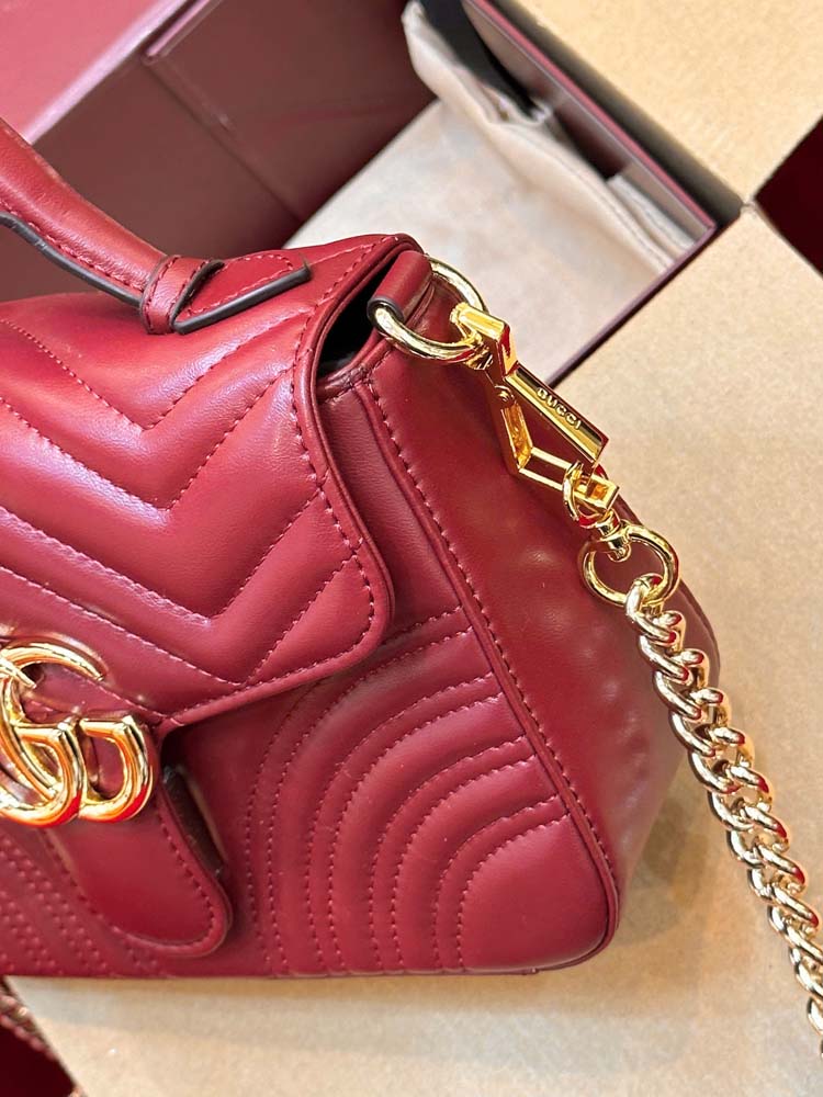 Custom Gucci Marmont Top Handle Bag - Image 9