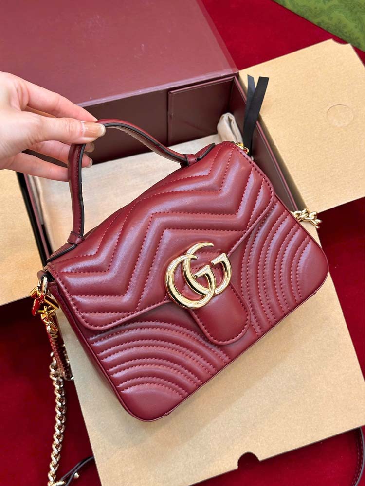 Custom Gucci Marmont Top Handle Bag - Image 8