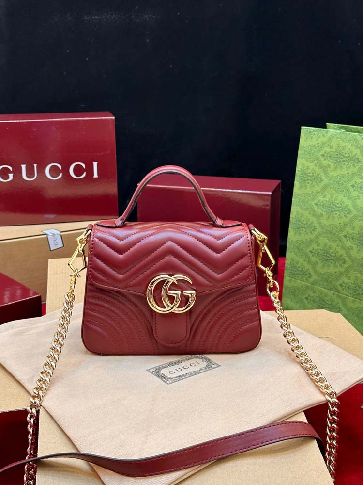 Custom Gucci Marmont Top Handle Bag