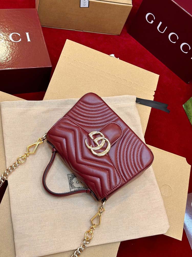 Custom Gucci Marmont Top Handle Bag - Image 7