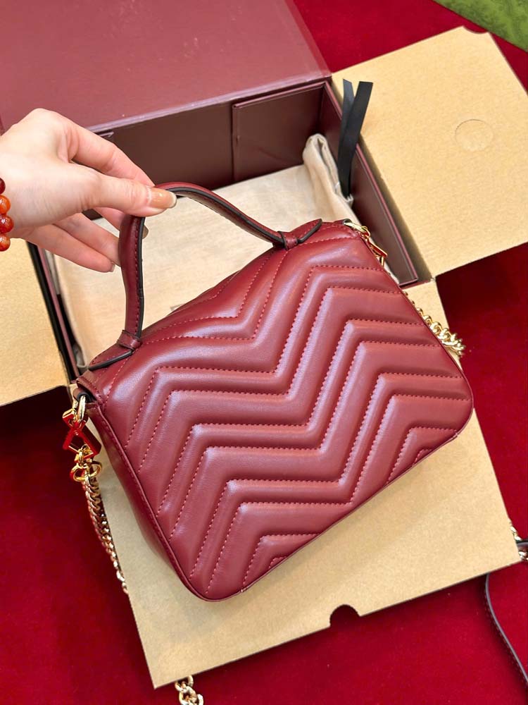 Custom Gucci Marmont Top Handle Bag - Image 4