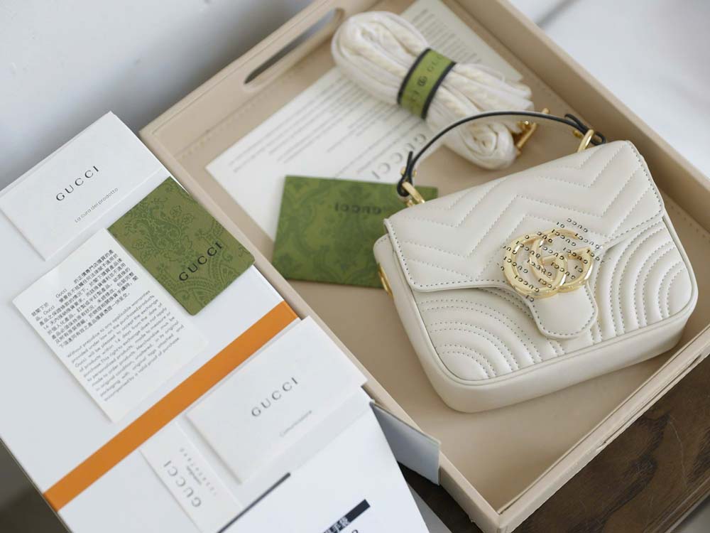 Custom Gucci Marmont Mini Top Handle Bag - Image 9