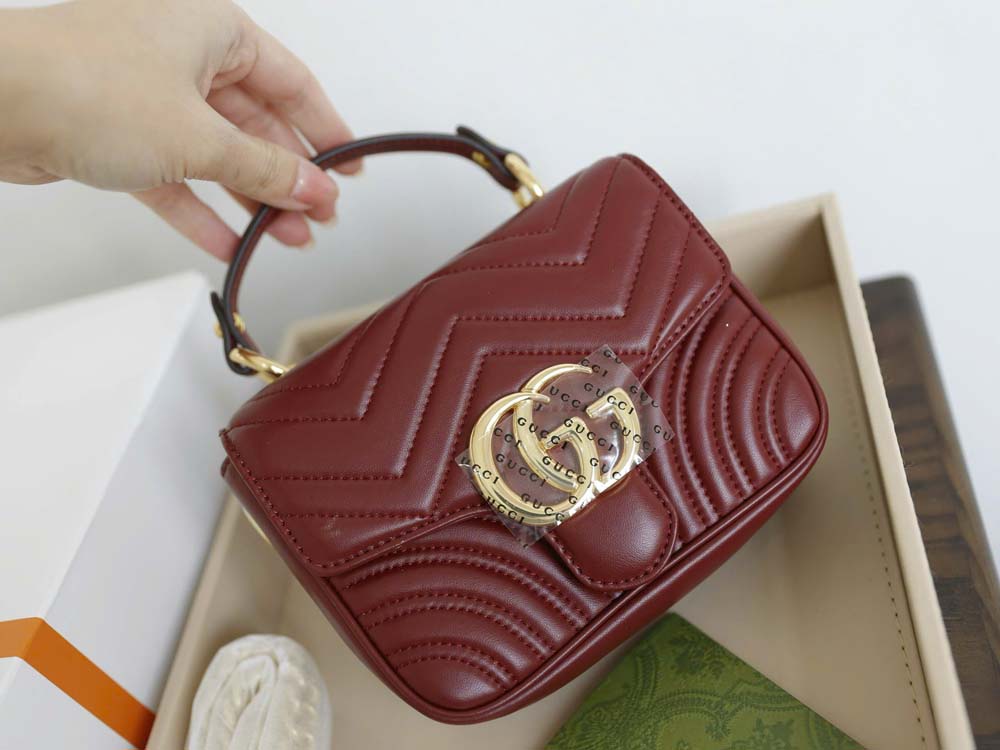 Custom Gucci Marmont Mini Top Handle Bag