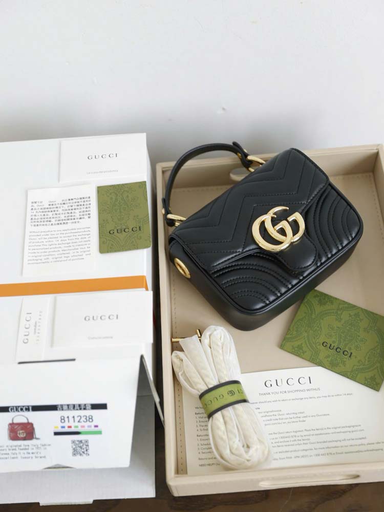 Custom Gucci Marmont Mini Top Handle Bag - Image 7